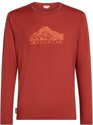 Icebreaker Merino 150 Tech Lite L/S Tee Aoraki Explorer Merinoshirt f&uuml;r Herren | rot