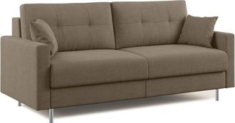 Divani.Store Megan Sof&aacute; Convertible En Microfibra Extra&iacute;ble 188 Cm (mat. 140x197) Marr&oacute;n