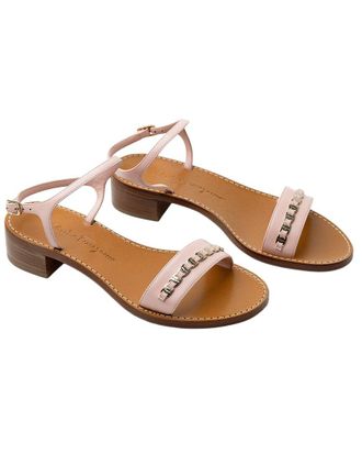 Ferragamo Logo Leather Sandal