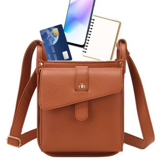 Generic Leather Bag - Stylish Fashion Shoulder Bag Design, Compact Phone Bags for Men and Women, Shoulder Bags with Adjustable Strap Feature, Everyday Casual 