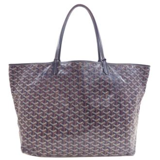 Goyard Navy Coated Canvas Tote Bag (Pre-Owned)