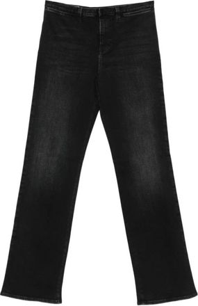 Gucci Jeans, Dames, Blauw, W29, Denim, Stretch Cotton Denim met Web