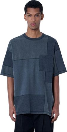Comme Des Gar&ccedil;ons Patchwork Katoenen T-shirt - Heren - T-shirts - Grijs - M - Katoen - Tops