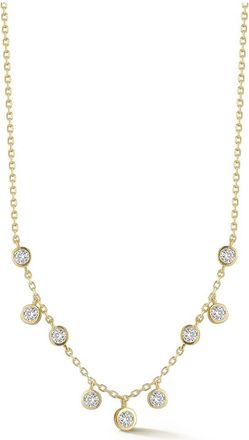 Glaze Jewelry 14K Over Silver Cz Necklace