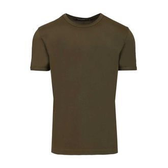 Dolce & Gabbana Cotton T-shirt - male - Dolce & Gabbana - T-Shirts - Brown - L - Tops