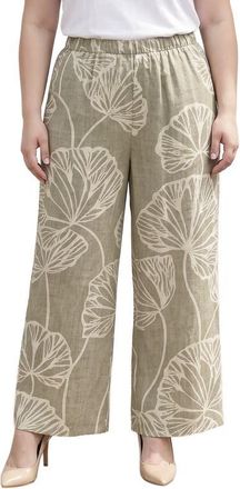 Standards & Practices Leaf Print Pants in Khaki at Nordstrom, Size 2X