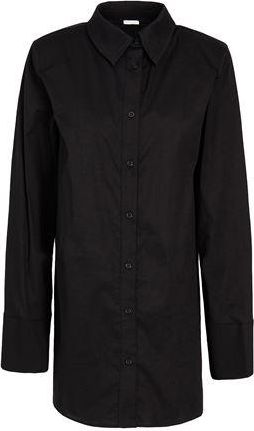 8 by YOOX COTTON BLEND SHOULDER PAD MINI SHIRT DRESS