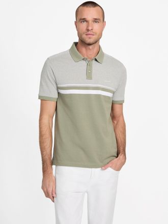 Guess Teo Color-Block Striped Polo