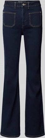 Tom Tailor Denim Flared Fit Jeans aus Baumwoll-Mix in Dunkelblau, Gr&ouml;&szlig;e 26/32