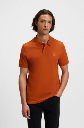 Boss Orange by Hugo Boss Poloshirt BOSS ORANGE Passenger, Herren, Gr. XXL, orange (open orange842), Jersey, Obermaterial: 95% Baumwolle, 5% Elasthan, Basic h&uuml;ftbedeckend, hoch