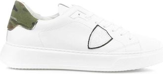 Philippe Model Tempel Sneakers - Heren - Sneakers - Wit - 39 EU - Leer - Schoenen