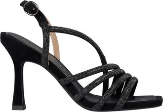 Alma En Pena Sandaal met gekruiste bandjes - Dames - Sandalen met hakken - Zwart - 36 EU - Schoenen