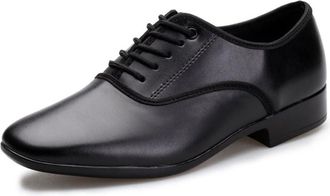 Generic Ballroom Dance Shoes for Men Leather Character Shoes Fashion Professional Performance Salsa Latin Tango Dancing Shoes,Outdoor,10 UK