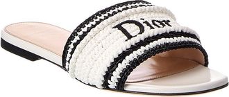 Dior Woven Raffia Sandal
