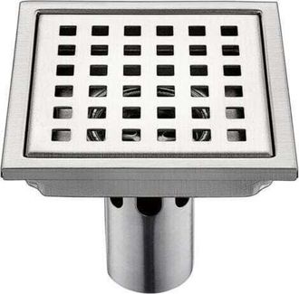 OEM Desodorante De Suelo Para Inodoro De Ba&ntilde;o De Acero Inoxidable De 15x15 Cm, Gran Desplazamiento, Dn50, Con Forma De Hoja Cuadrada E Insecto