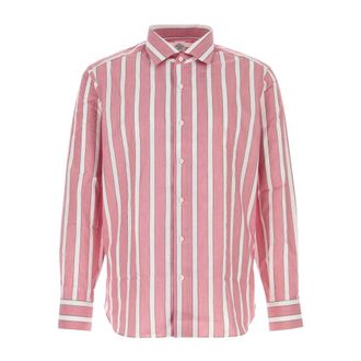 Junya Watanabe Casual Shirts, male, Multicolor, Size: M Embroidered Poplin Shirt