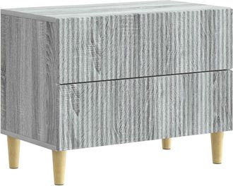 vidaXL Armario De Noche Con Caj&oacute;n Gris Sonoma 62 X 34,5 X 48 Cm Vidaxl