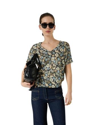 Gerard Darel Malinae Floral Print T-Shirt in Jeans at Nordstrom, Size X-Large