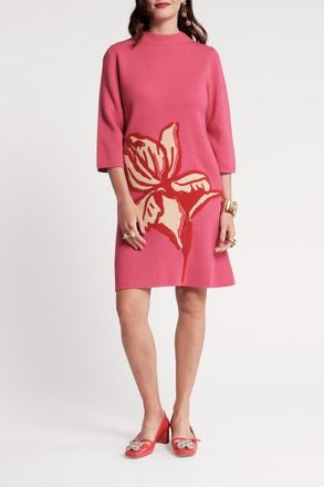 Frances Valentine Annie Dress Fringed Tulip in Pink/multi at Nordstrom, Size X-Large