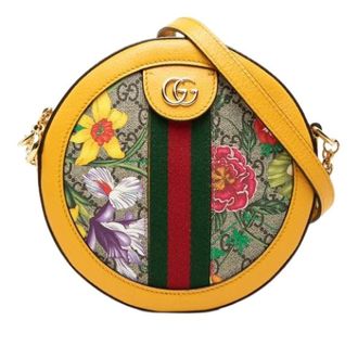Gucci Pre-owned Vintage Crossbody Bag - Dames - Pre-owned - Geel - Maat: ONE Size Leer