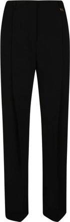 Elisabetta Franchi Essential Pant - Dames - Straight fit broeken - Zwart - L - Katoen - Broeken