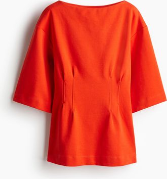 H&M Tailliertes Shirt - Knallrot