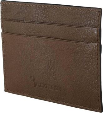 Billionaire Italian Couture Mens Cardholder Wallet In Brown