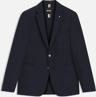 HUGO BOSS Mens C-Hanry-224 Slim Fit Jacket - Navy - Size: Regular/38