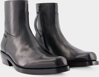 Versace Luciano laarzen - Versace - Leer - Zwart