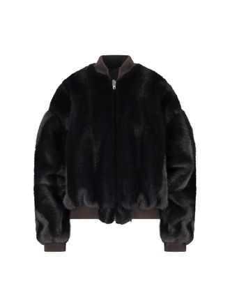 Maison Margiela Giacca Bomber In Pelliccia Faux