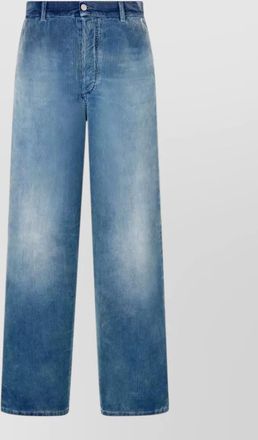 Dior wide leg jeans belt loops five pockets