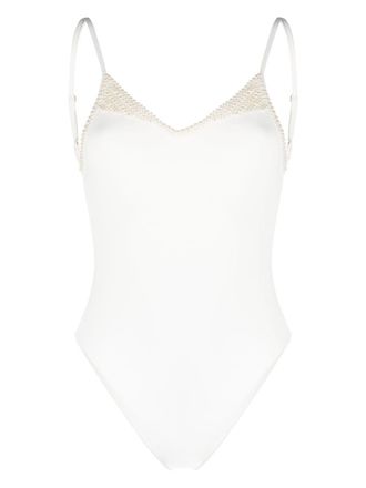 Twin-Set scoop-neck one-piece - White