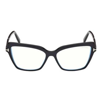 Tom Ford Blue Light Block Butterfly Ladies Eyeglasses FT5948-B 001 55