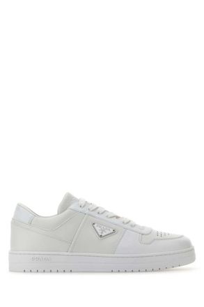 Prada White Leather Sneakers