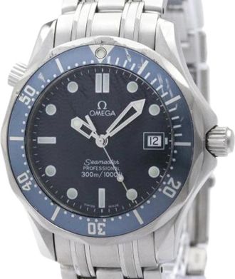 Omega Pre-owned Seamaster 2561.80 Polshorloge - Heren - Vintage Horloges - Blauw - ONE Size - Vintage