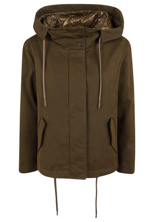 Herno Glossy Padded Short Parka With Adjustable Hem