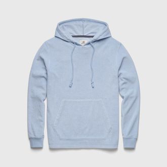 Surfside Supply Co. Dave Saltwater Terry Hoodie in Skyway Blue at Nordstrom, Size Xx-Large