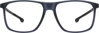 Carrera Carduc 053 FLL Optisch Montuur - Heren - Brillen - Blauw - 56 MM - Leer - Accessoires