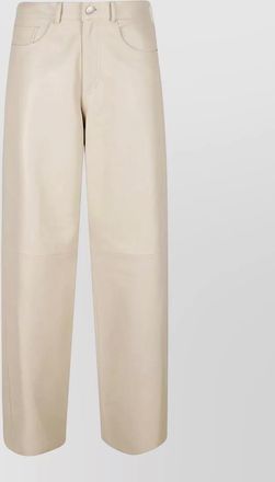 Haikure bethany leather trousers belt loops pockets