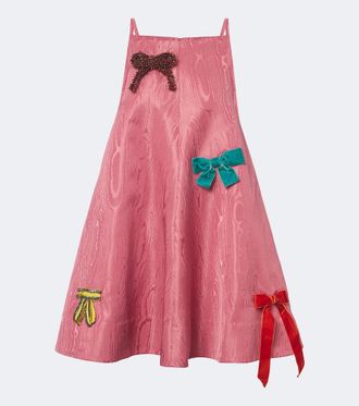 Alemais Al&eacute;mais Valentina embellished moir&eacute; minidress