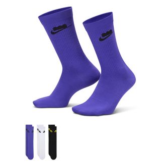 Nike Unisex x LEGO Collection Everyday Essentials Crew Socks (3 Pairs) in Multicolor | HV9635-903