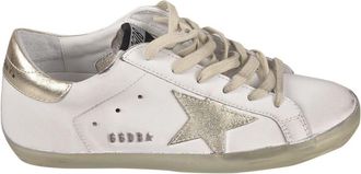 Golden Goose Superstar sneakers in white and gold
