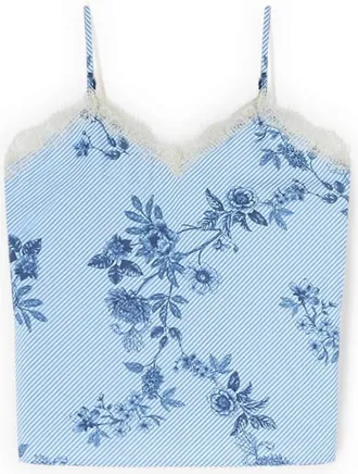 Motivi Tops, Dames, Blauw, XS, Katoen, Sleeveless Tops