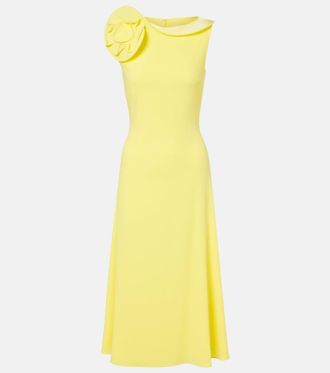 Roland Mouret Floral-appliqu&eacute; cocktail dress