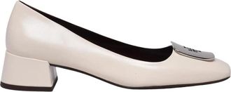 Tory Burch Schoenen, Dames, Beige, 38 EU, Leer, Decollet&egrave;