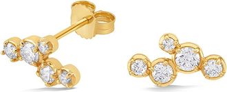 Dower & Hall 14k Stargazer Five Diamond Ear-Studs