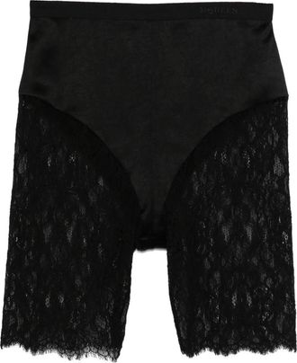 Alexander McQueen Shorts con inserti - Nero