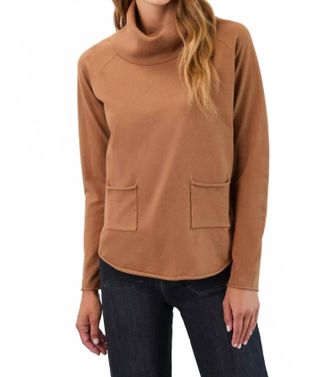 FDJ Cowl Neck Sweater In Bronze Caramel
