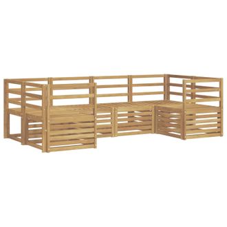 vidaXL Conjunto De Sof&aacute;s De Exterior 6 Pcs Blanco 245 X 126,5 X 73 Cm Vidaxl