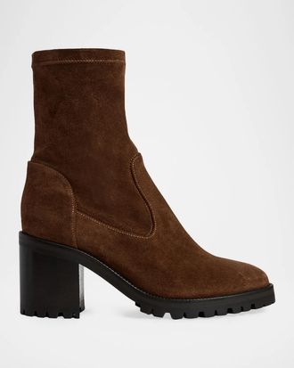 Aquatalia 75mm Joplin Waterproof Suede Ankle Boots